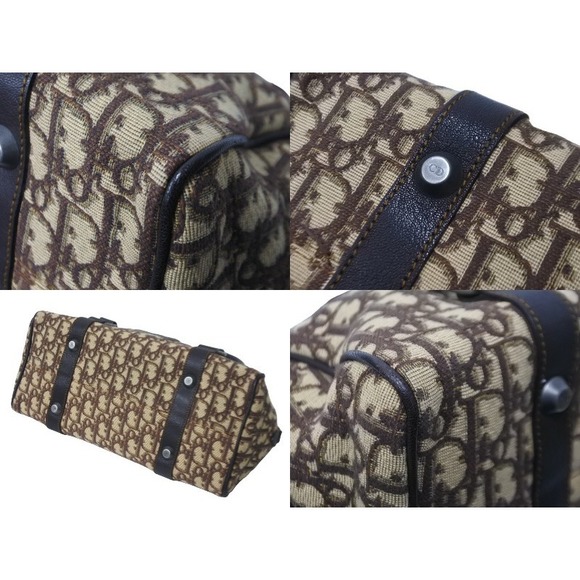 Dior Christian  Handbag Beige Trotter Brown - Picture 6 of 8